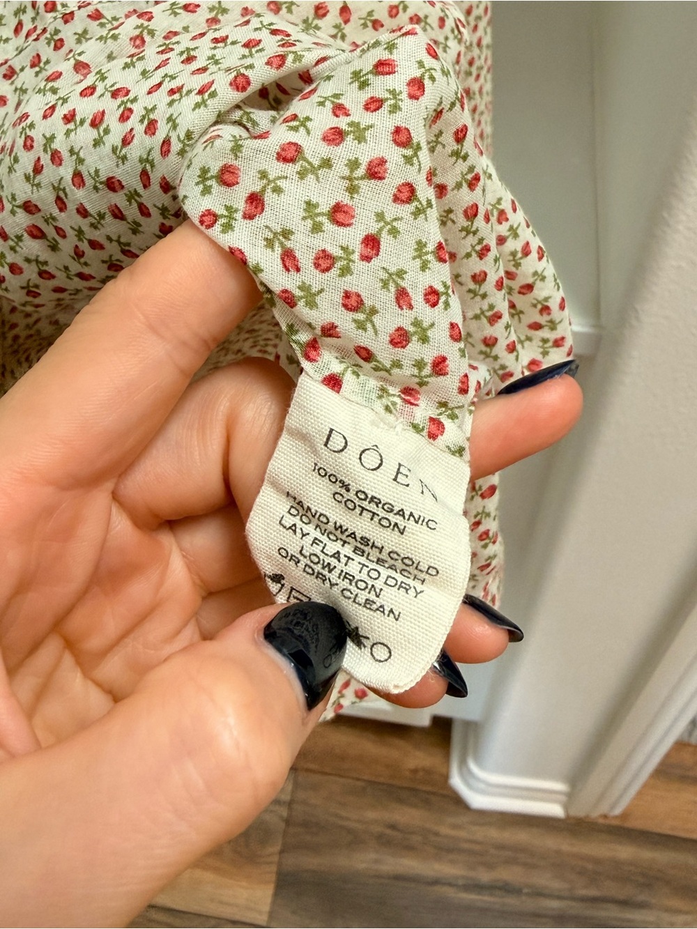 Doen Jane blouse - berry bisou floral - Picture 7 of 8